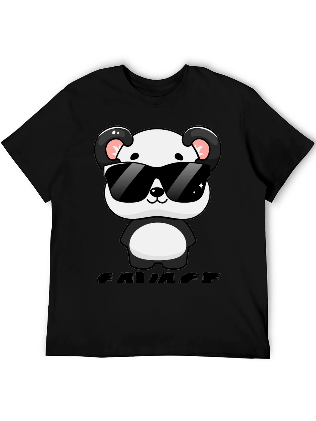 Savage Panda Graphic T-Shirt - Cool Casual Wear