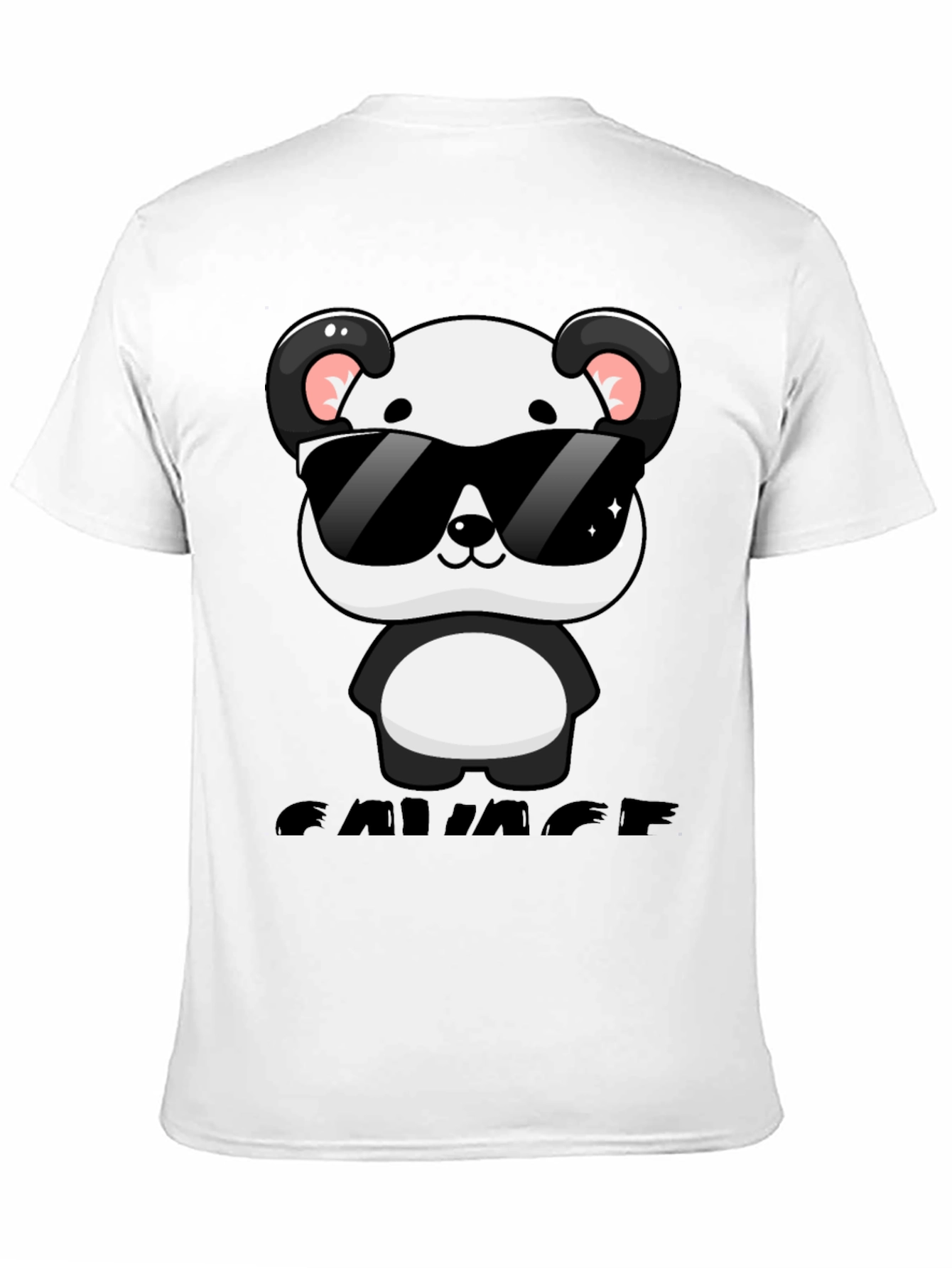 Savage Panda Graphic T-Shirt - Cool Casual Wear