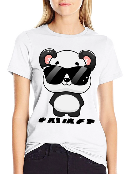 Savage Panda Graphic T-Shirt - Cool Casual Wear