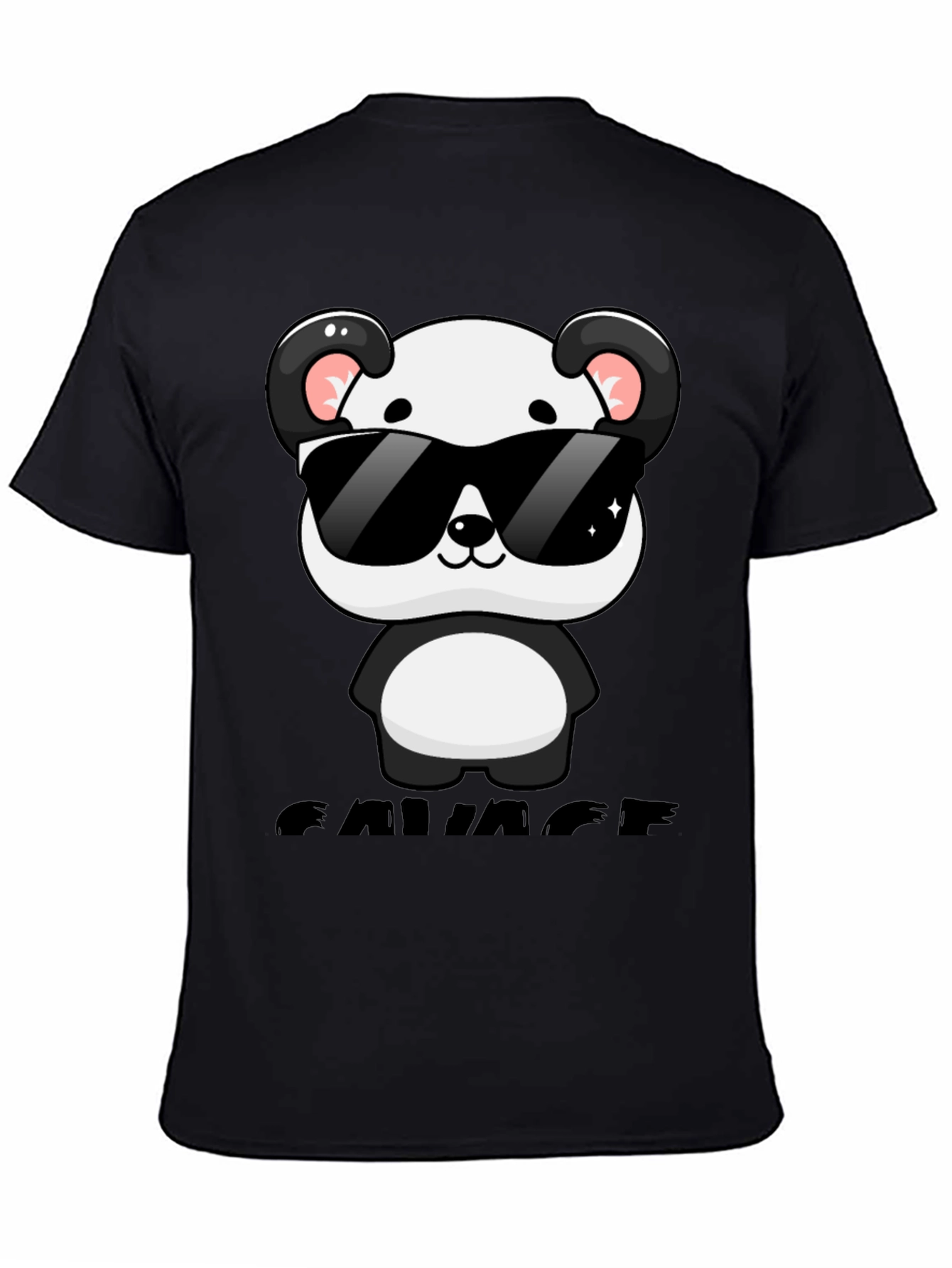 Savage Panda Graphic T-Shirt - Cool Casual Wear