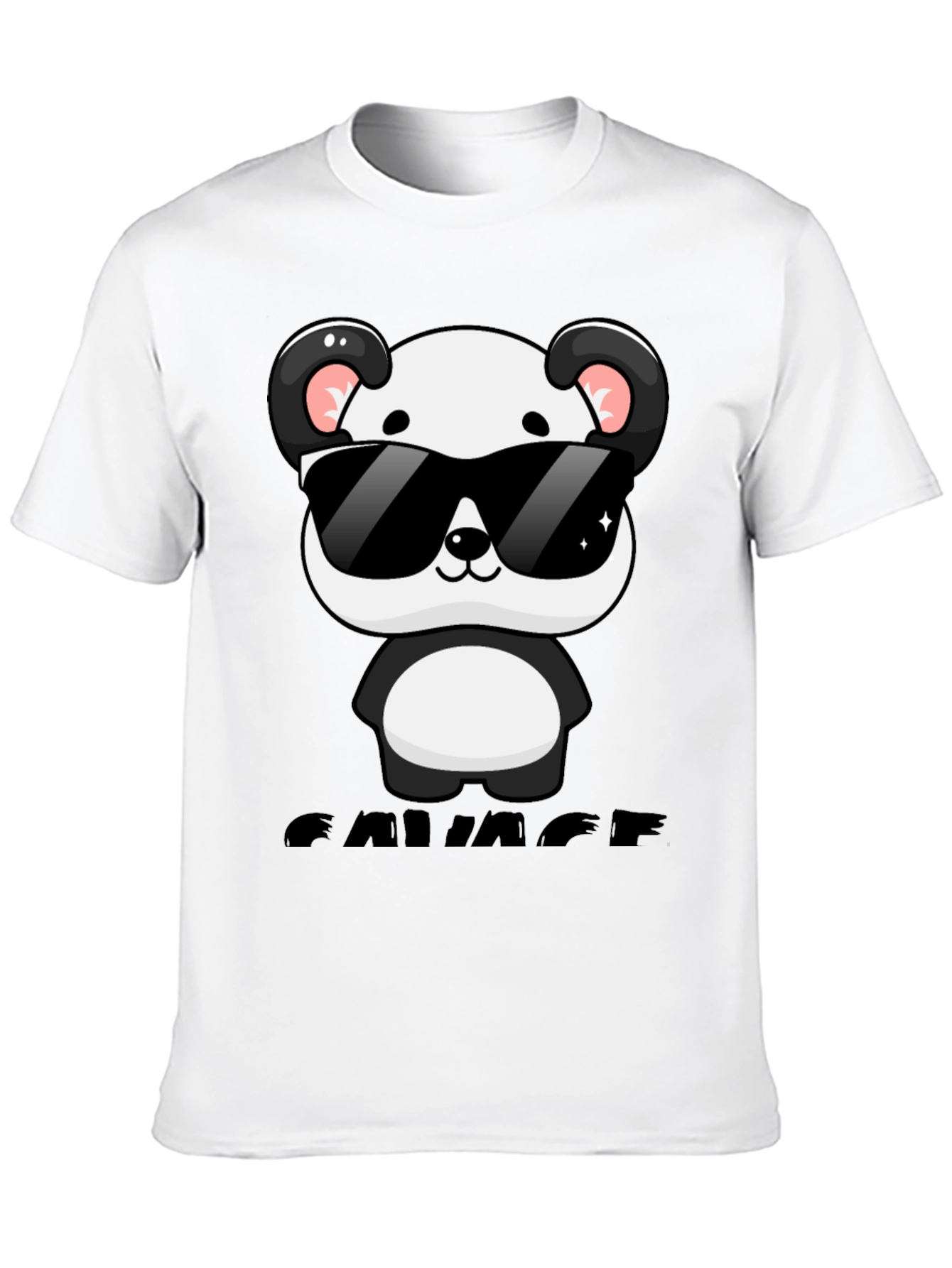 Savage Panda Graphic T-Shirt - Cool Casual Wear