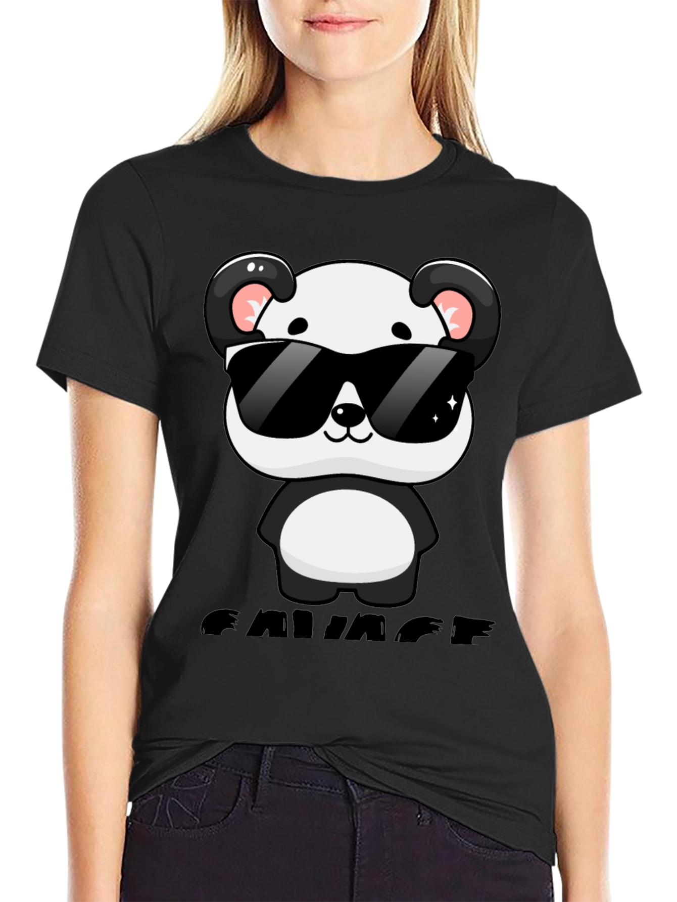 Savage Panda Graphic T-Shirt - Cool Casual Wear