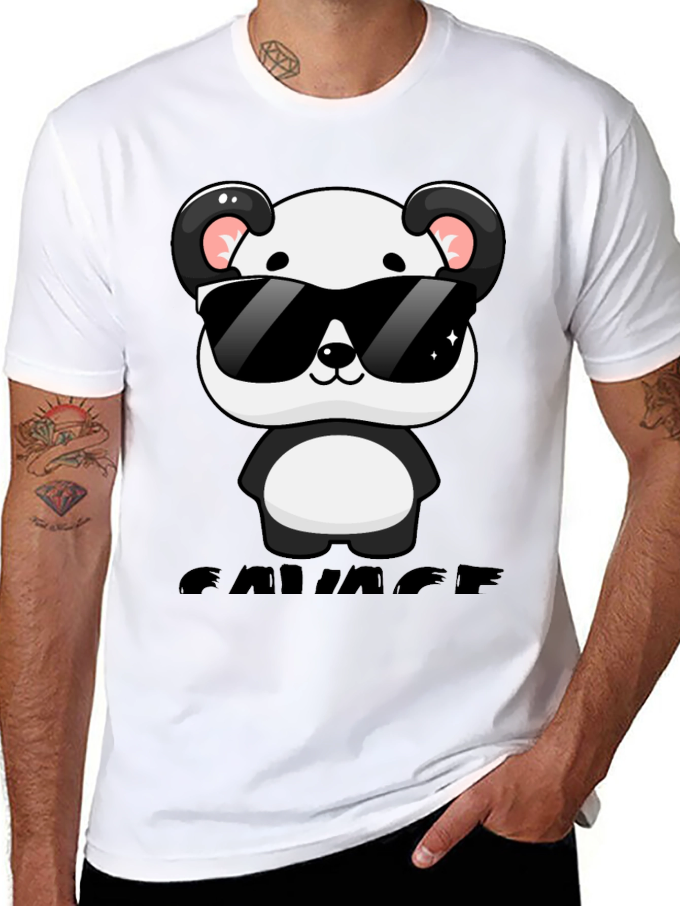 Savage Panda Graphic T-Shirt - Cool Casual Wear