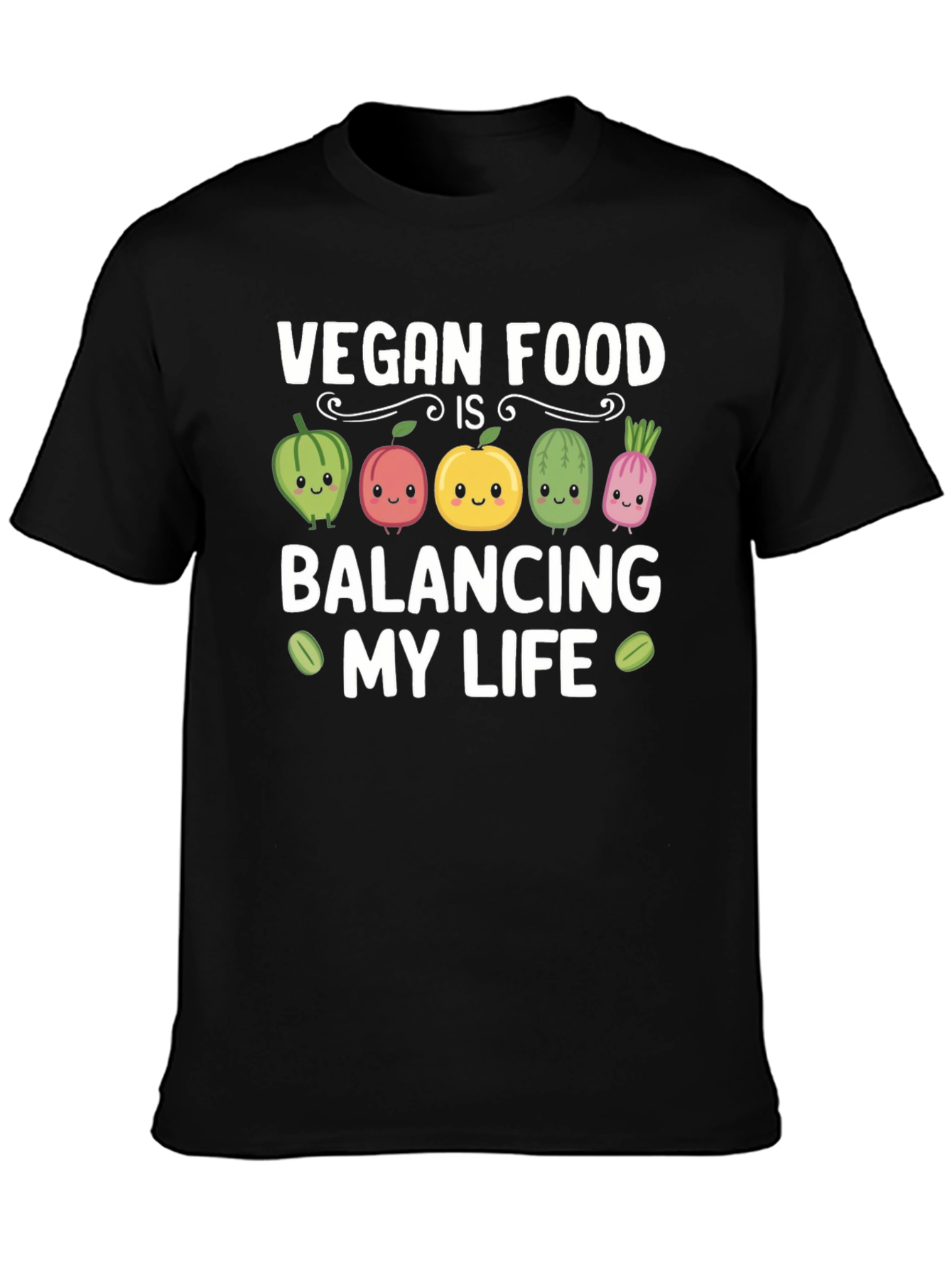 Vegan Food Balancing My Life T-Shirt