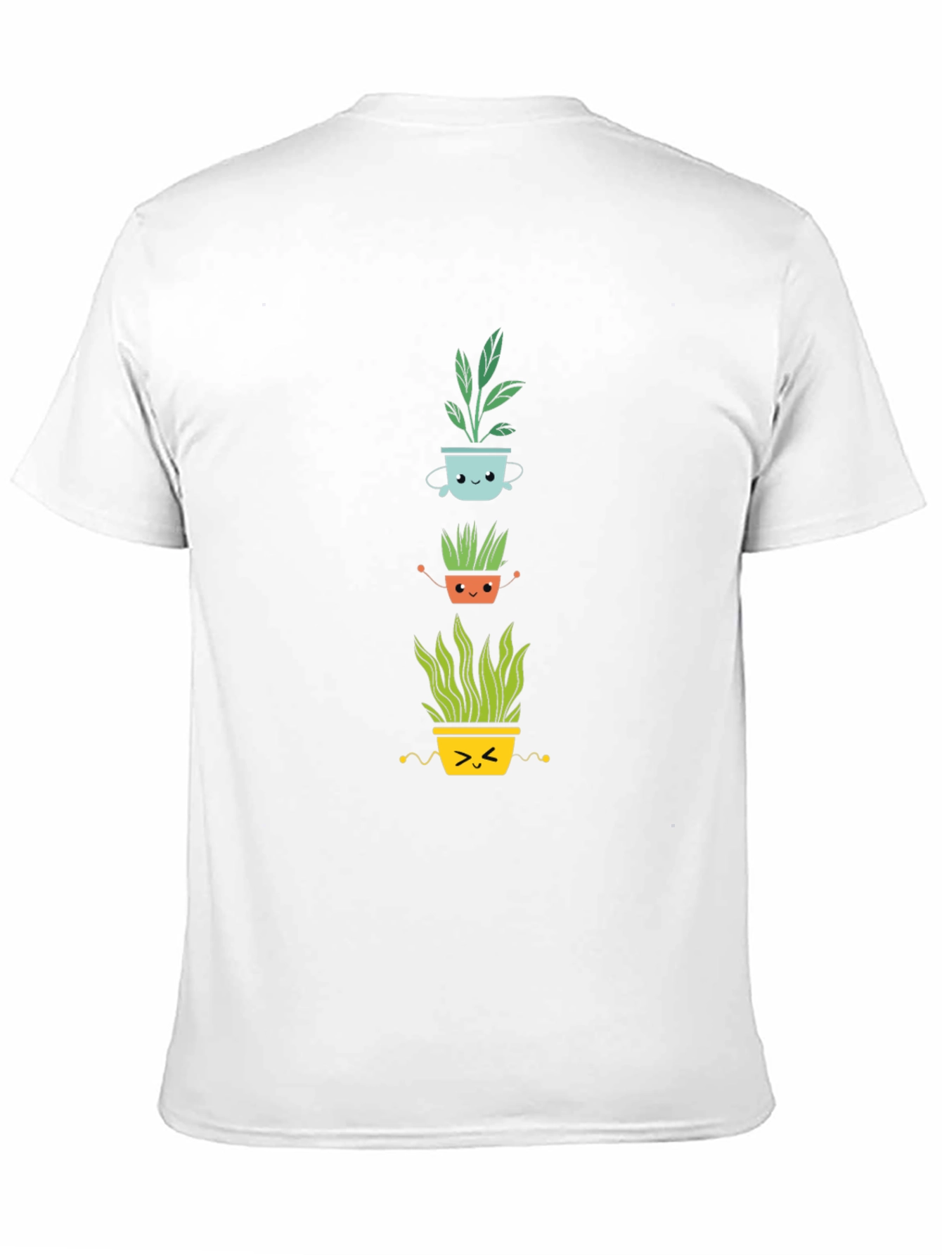 Cute Plant Pot T-Shirt - Black Cotton Tee