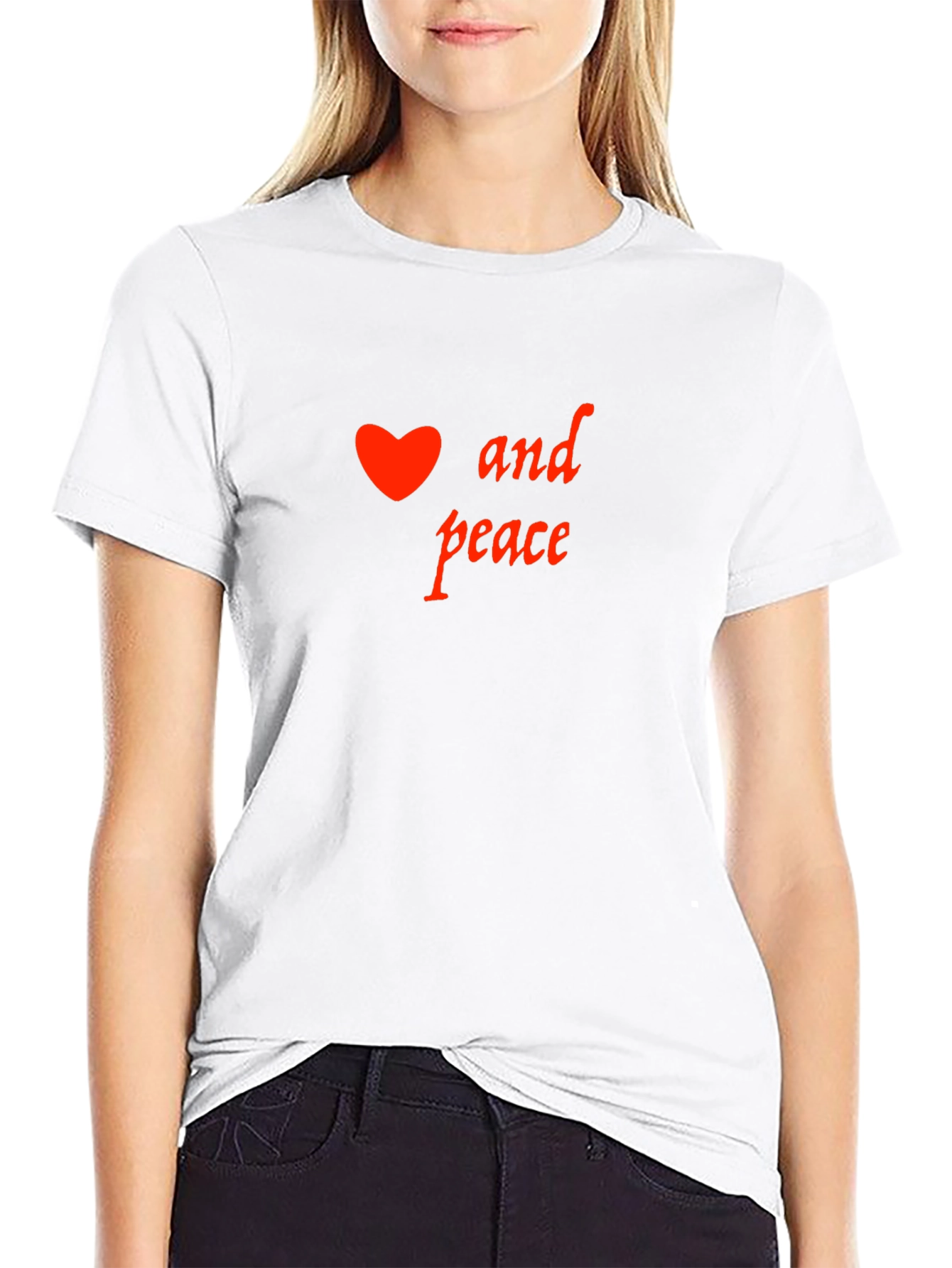 Heart and Peace Graphic T-Shirt