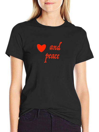 Heart and Peace Graphic T-Shirt