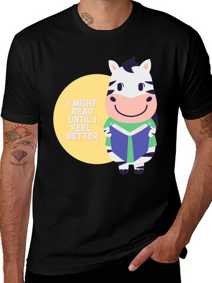 Zebra Reading Book T-Shirt