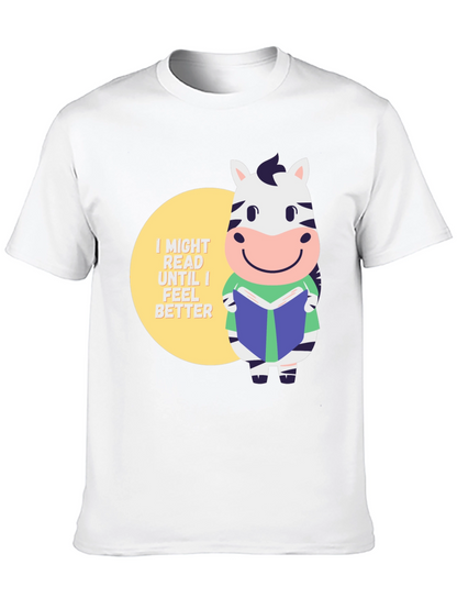 Zebra Reading Book T-Shirt