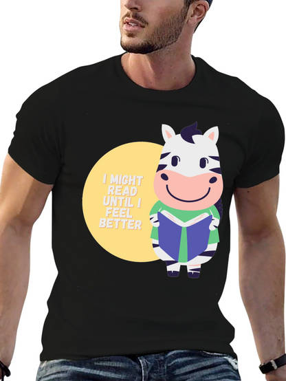 Zebra Reading Book T-Shirt