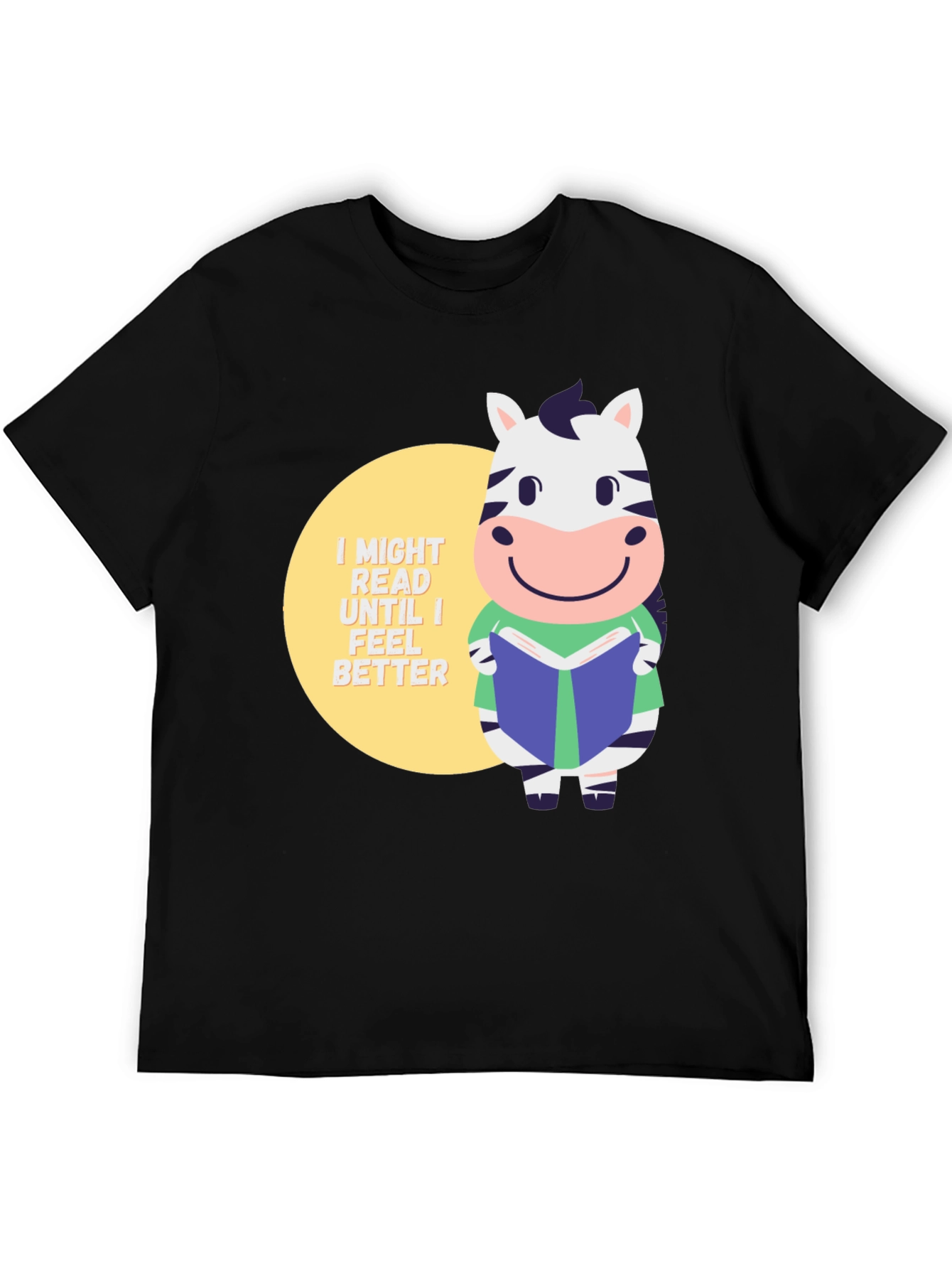 Zebra Reading Book T-Shirt