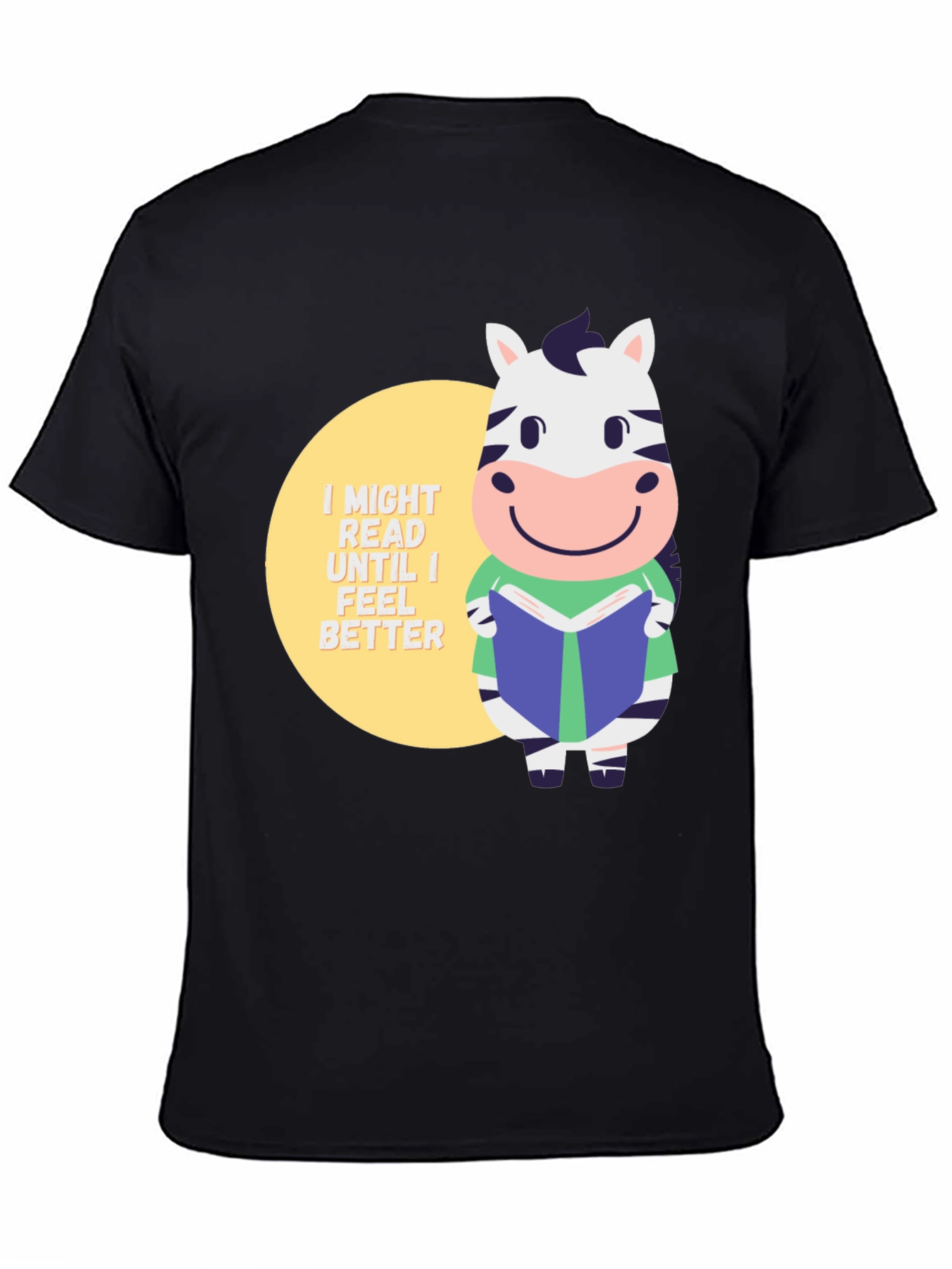 Zebra Reading Book T-Shirt