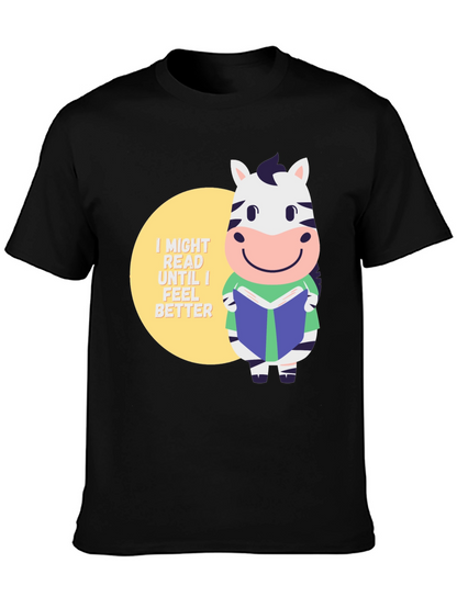 Zebra Reading Book T-Shirt