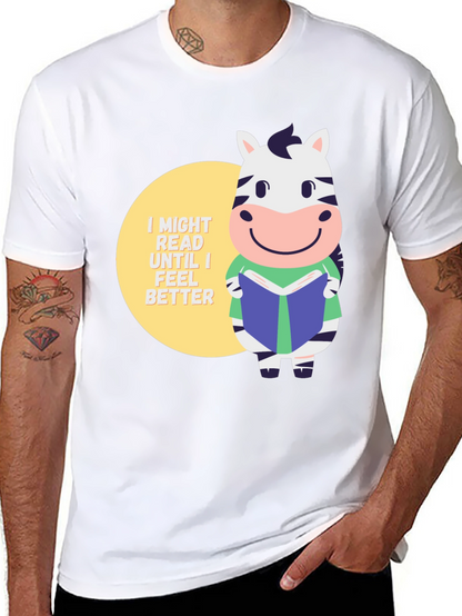 Zebra Reading Book T-Shirt