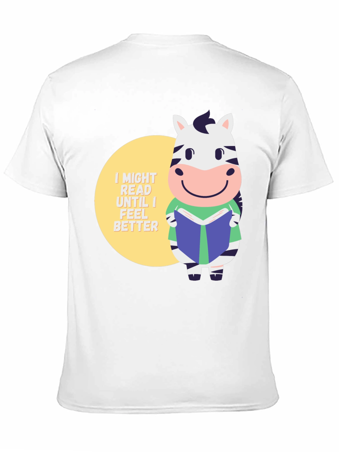 Zebra Reading Book T-Shirt