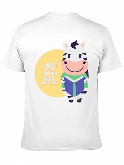 Zebra Reading Book T-Shirt