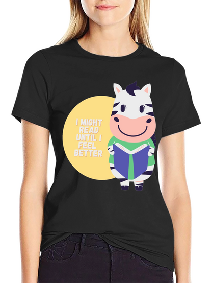 Zebra Reading Book T-Shirt