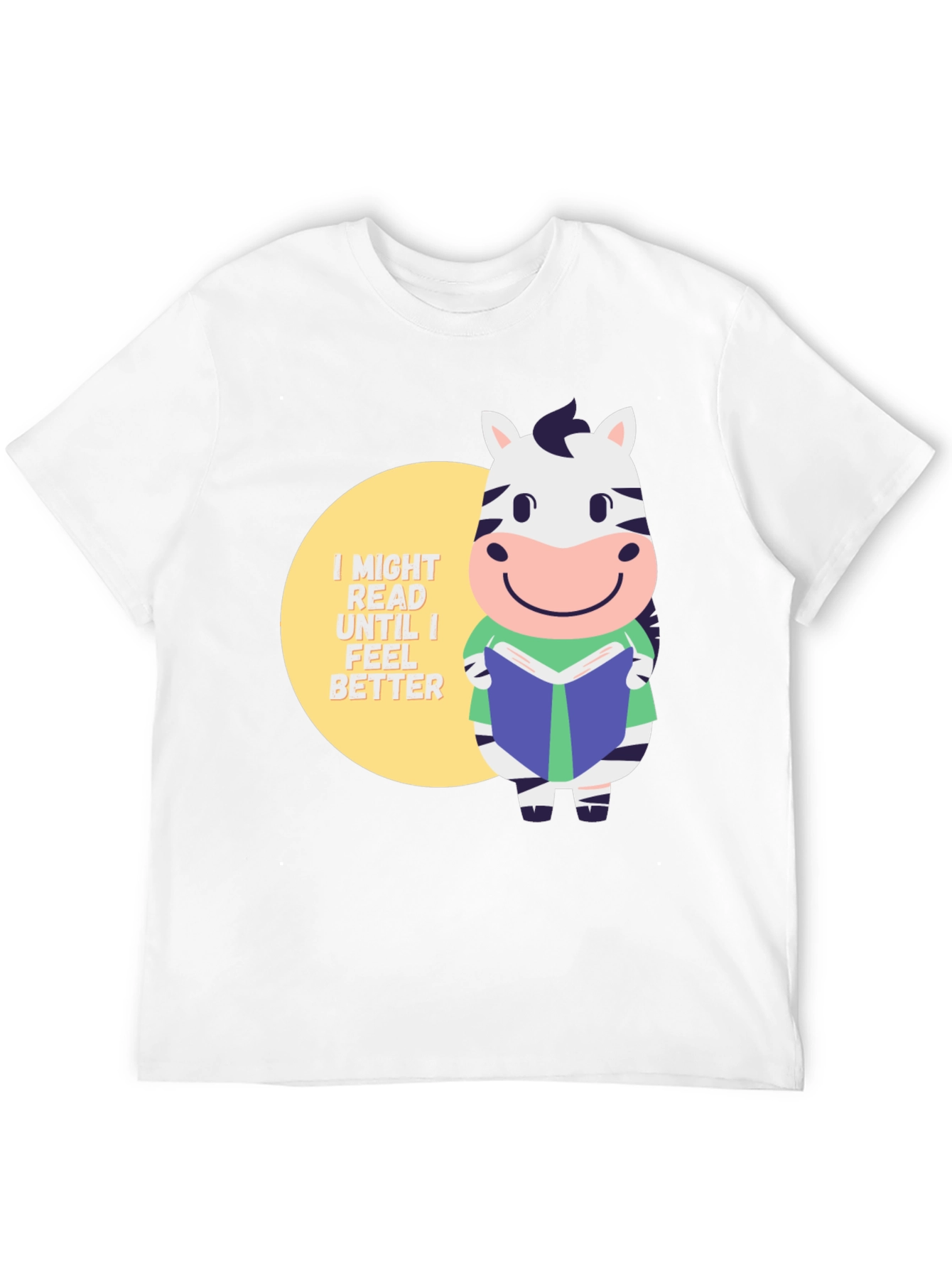 Zebra Reading Book T-Shirt