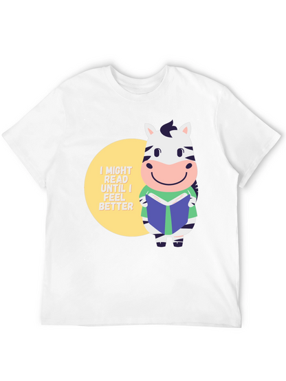 Zebra Reading Book T-Shirt