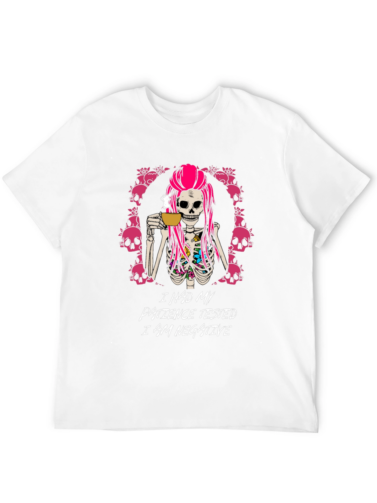 I Had My Patience Tested Skeleton Graphic Tee