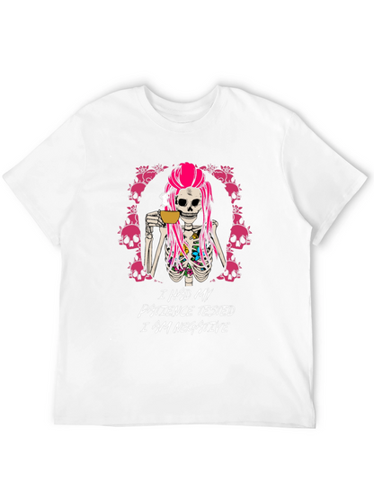 I Had My Patience Tested Skeleton Graphic Tee