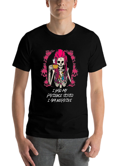 I Had My Patience Tested Skeleton Graphic Tee