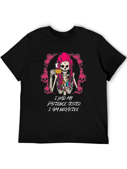 I Had My Patience Tested Skeleton Graphic Tee