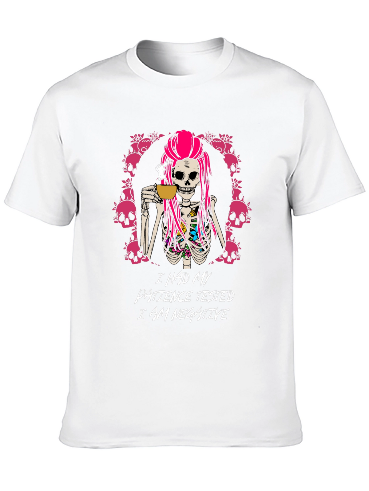 I Had My Patience Tested Skeleton Graphic Tee