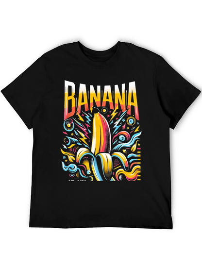 Funky Banana Graphic Tee - Mens Black T-Shirt