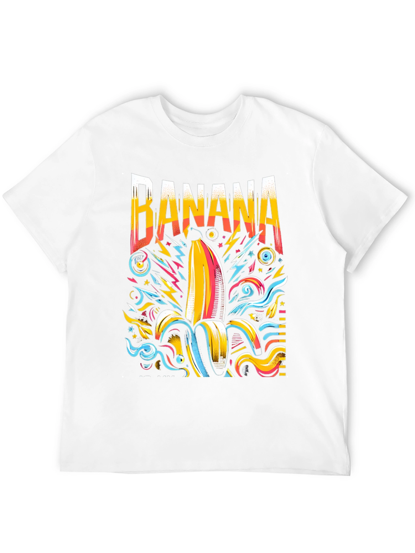 Funky Banana Graphic Tee - Mens Black T-Shirt