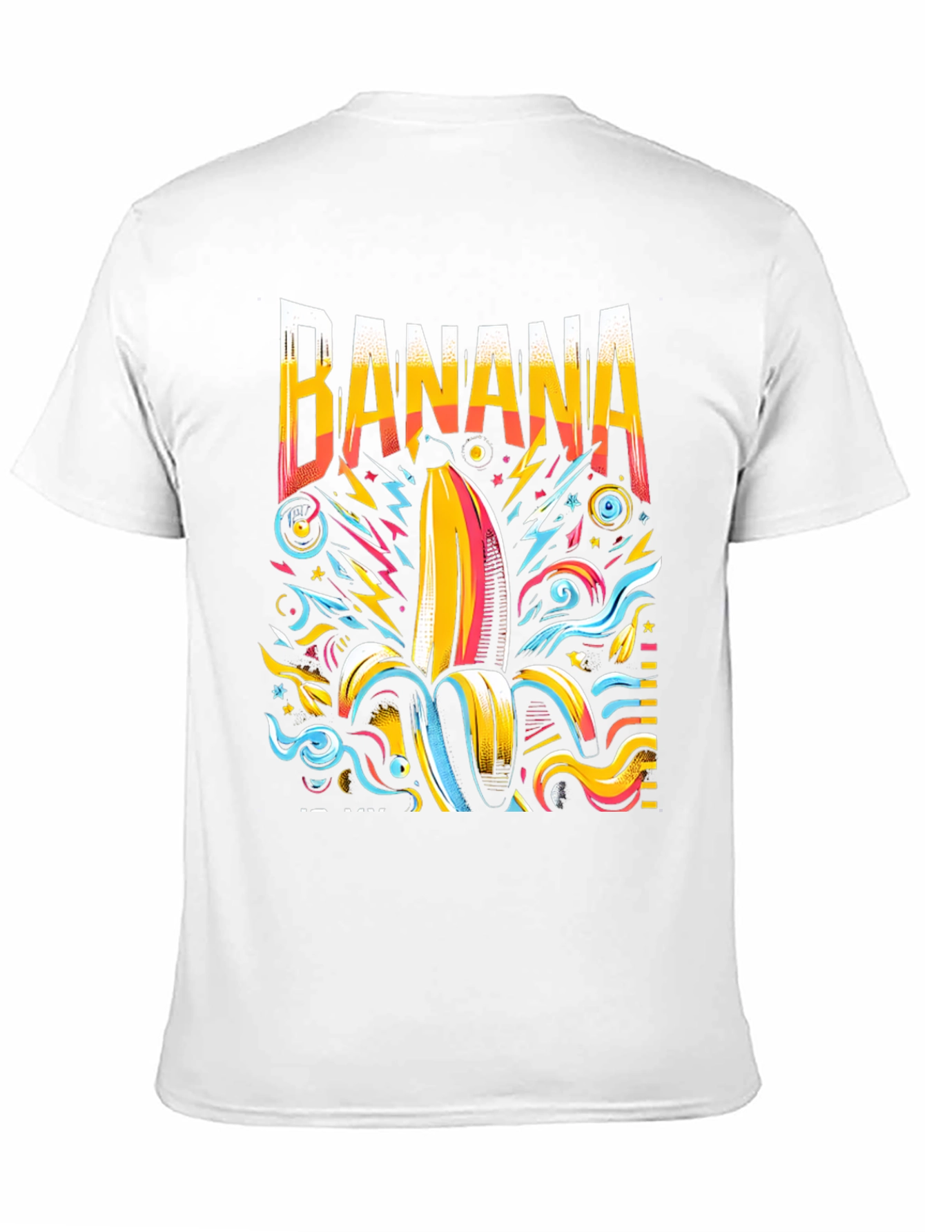 Funky Banana Graphic Tee - Mens Black T-Shirt