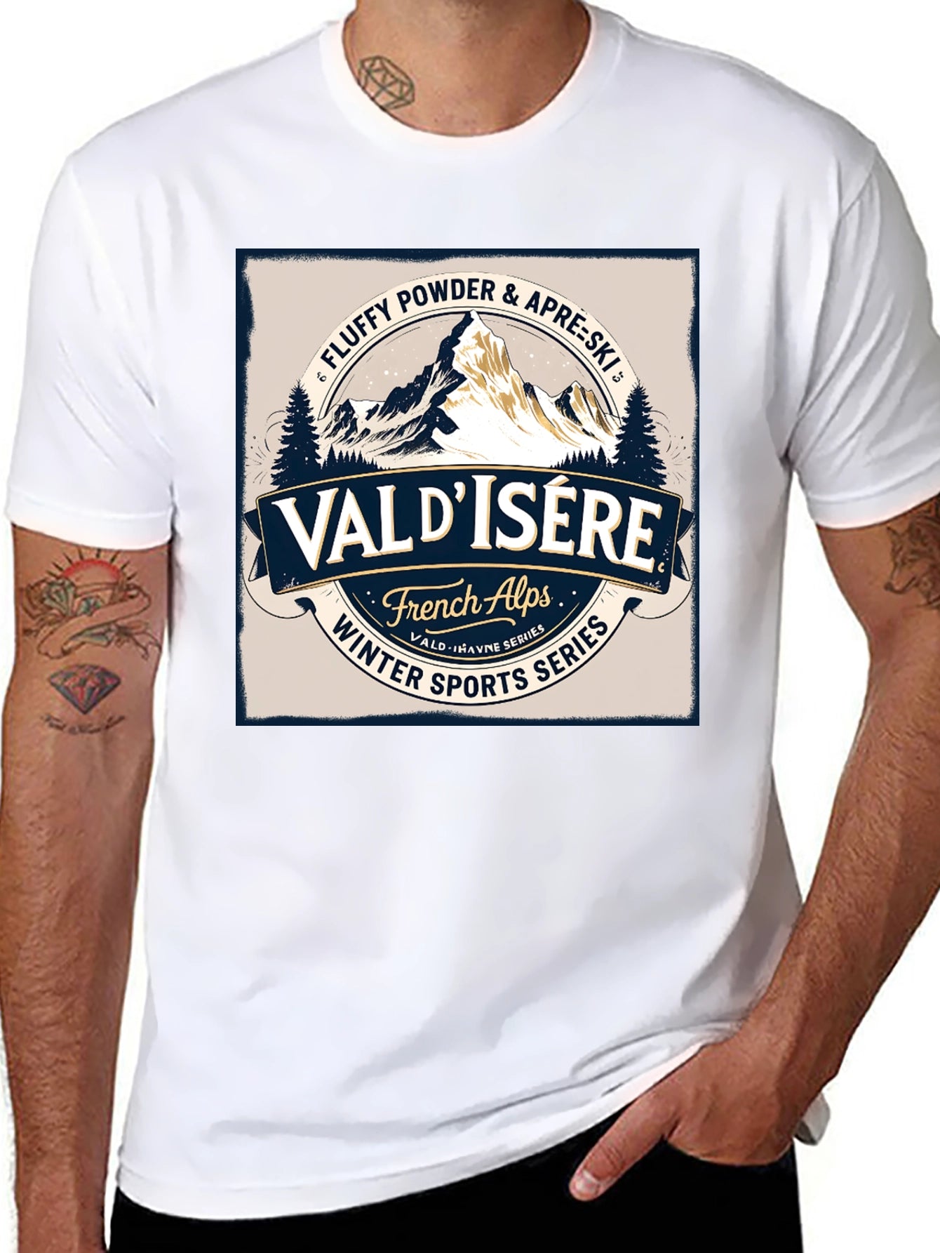 Val dIsere Ski T-Shirt - Winter Sports Series