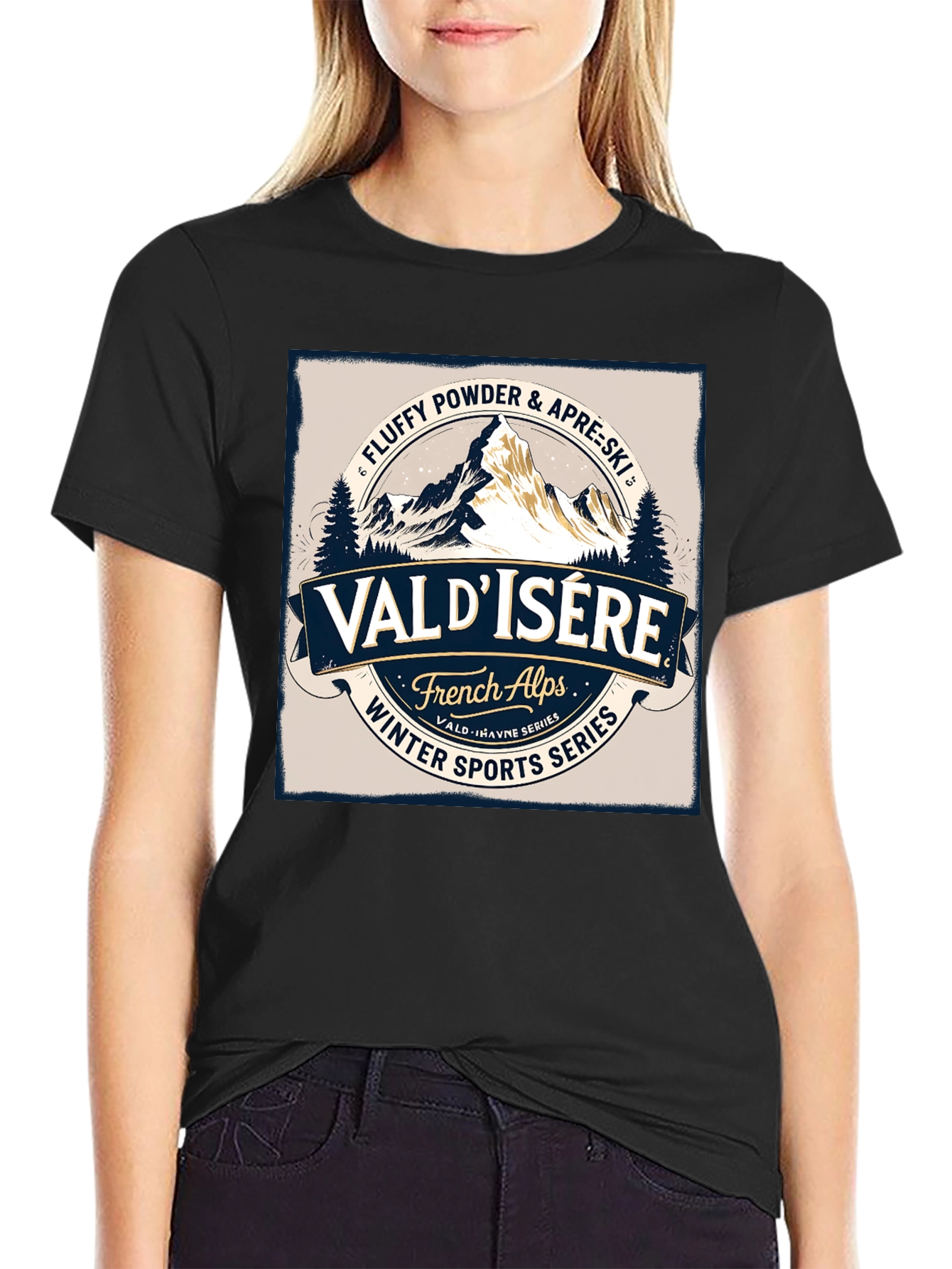 Val dIsere Ski T-Shirt - Winter Sports Series
