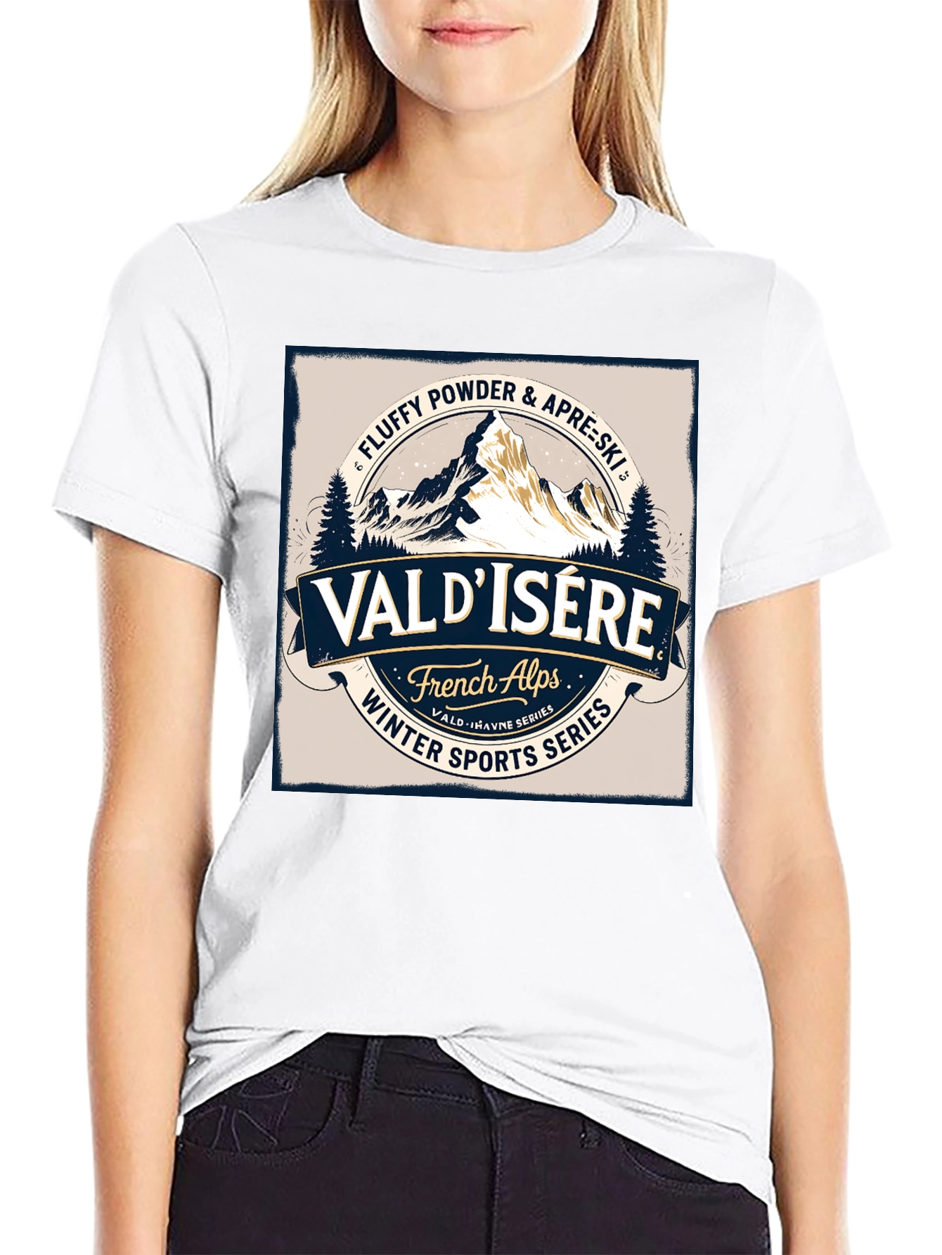 Val dIsere Ski T-Shirt - Winter Sports Series