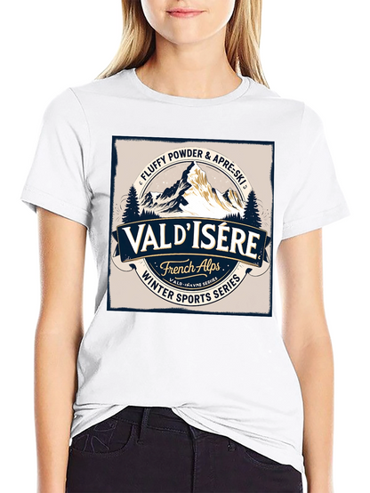 Val dIsere Ski T-Shirt - Winter Sports Series
