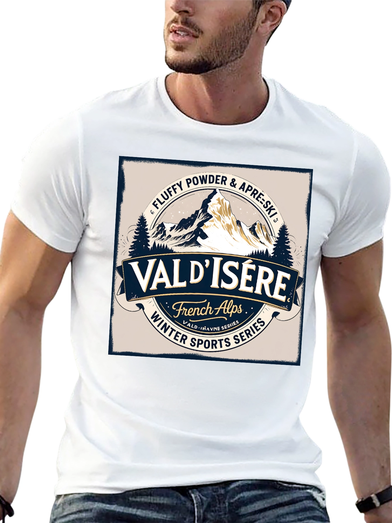 Val dIsere Ski T-Shirt - Winter Sports Series