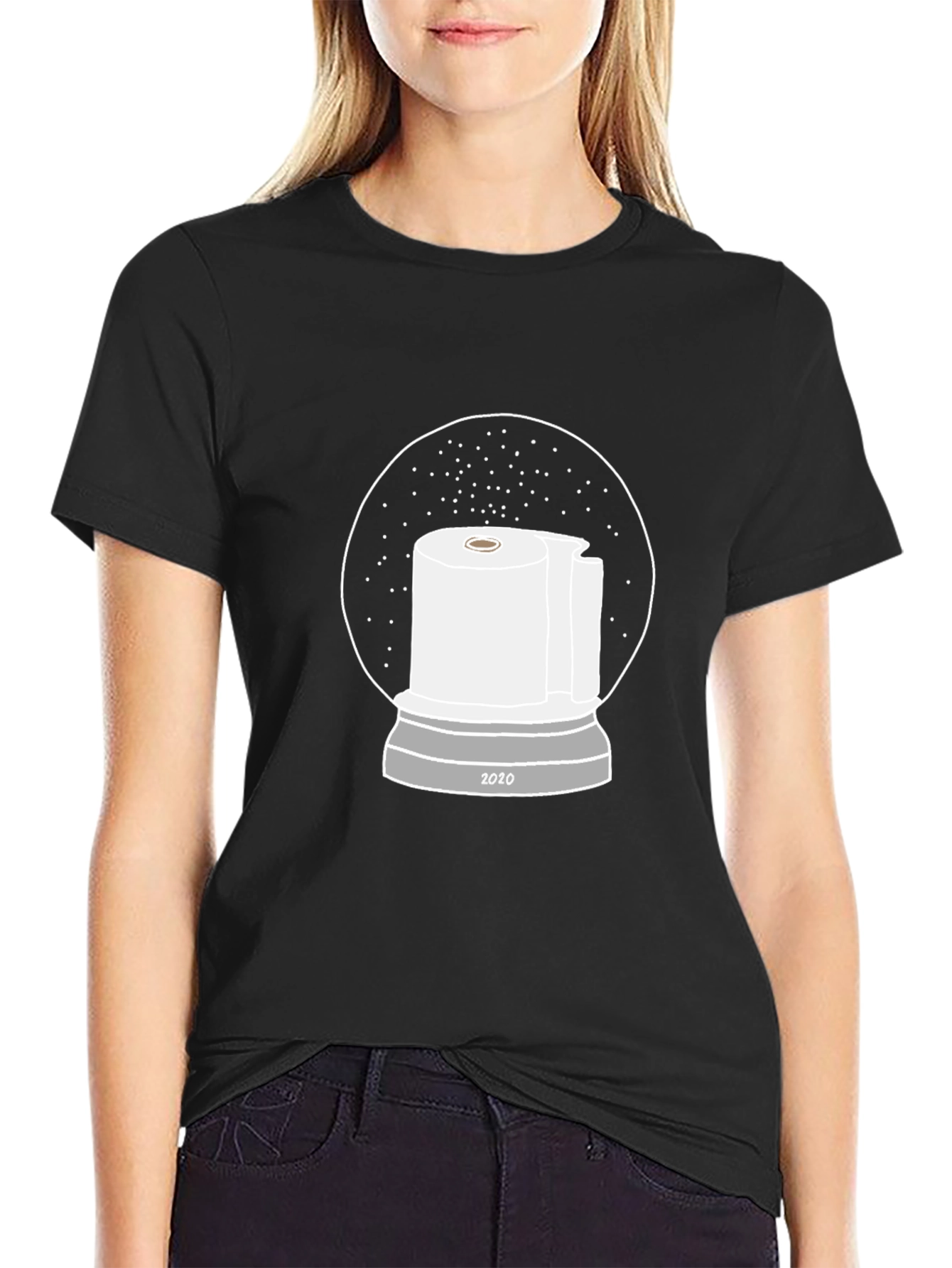 Novelty 2020 Toilet Paper Snow Globe T-Shirt