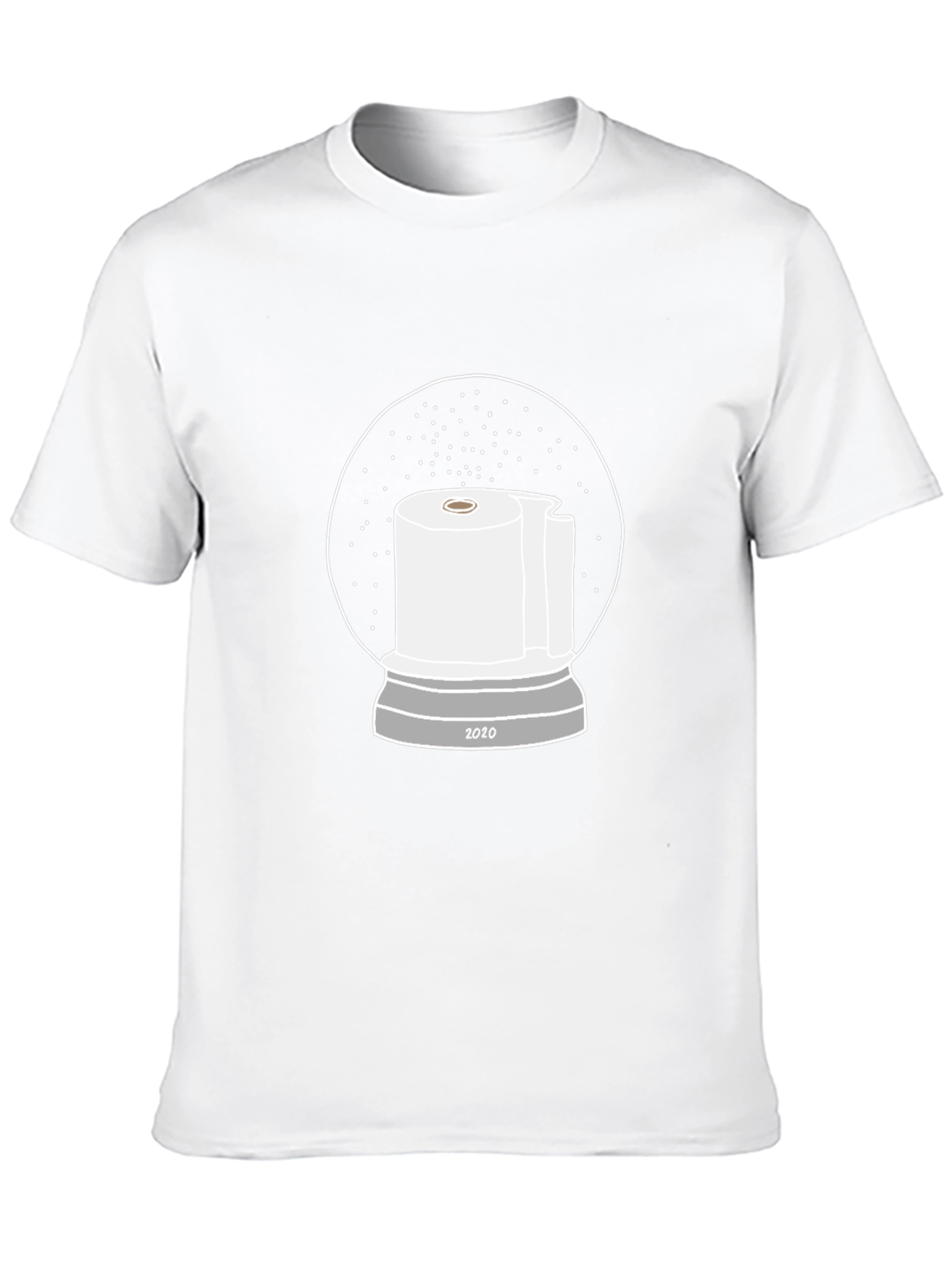 Novelty 2020 Toilet Paper Snow Globe T-Shirt