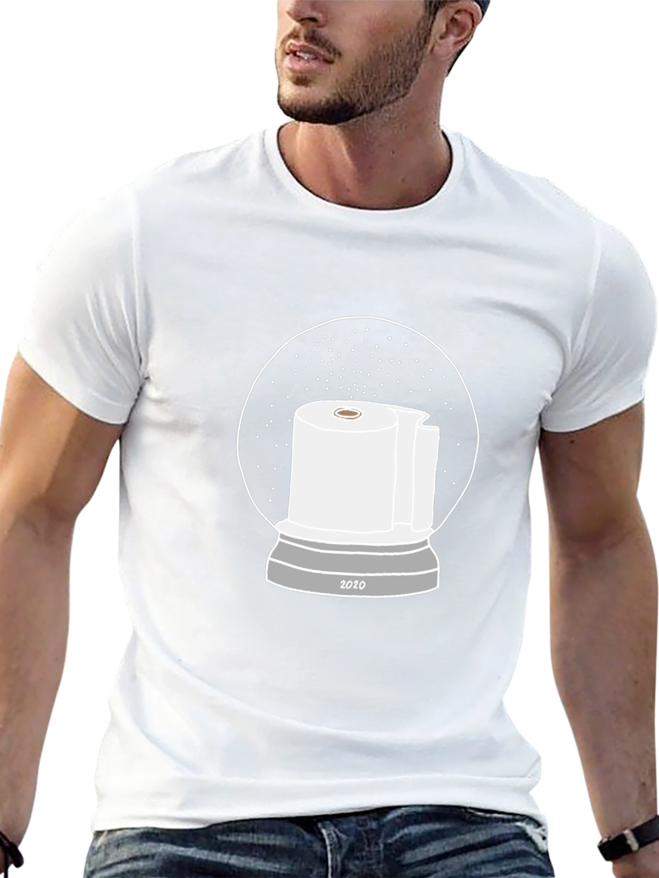 Novelty 2020 Toilet Paper Snow Globe T-Shirt