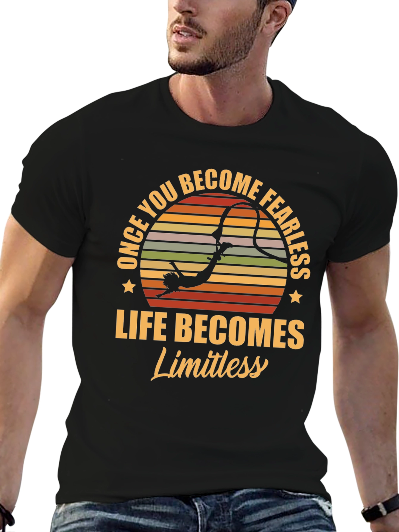 Fearless Bungee Jumper Graphic Tee