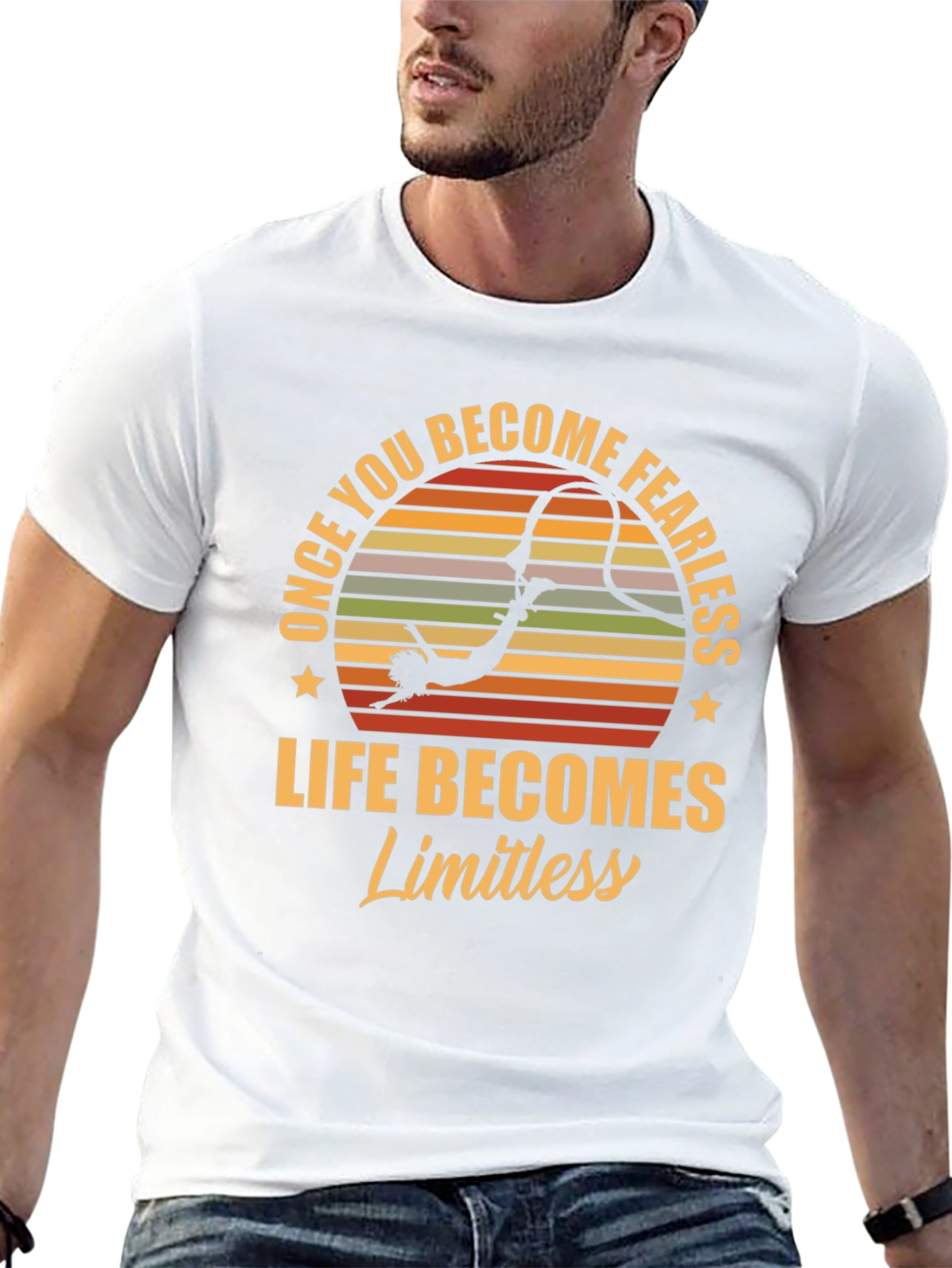 Fearless Bungee Jumper Graphic Tee
