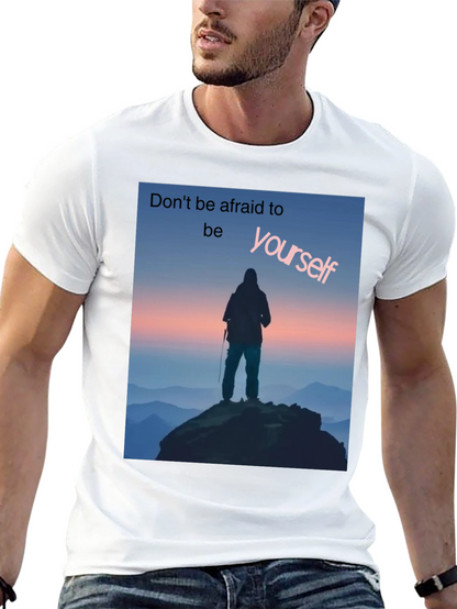 Be Yourself Graphic Tee - Black