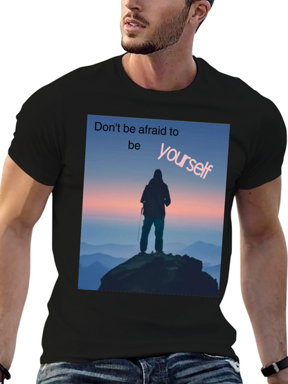 Be Yourself Graphic Tee - Black