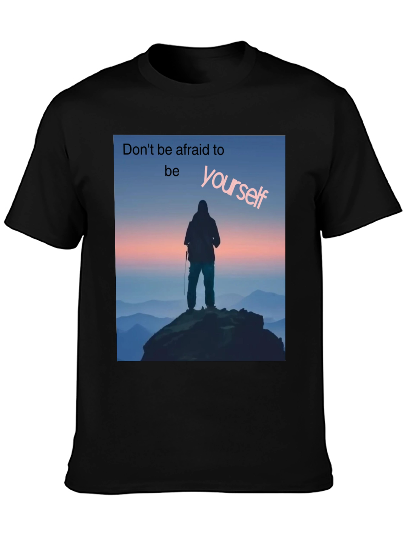 Be Yourself Graphic Tee - Black