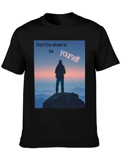 Be Yourself Graphic Tee - Black