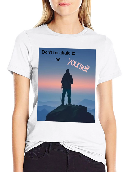 Be Yourself Graphic Tee - Black