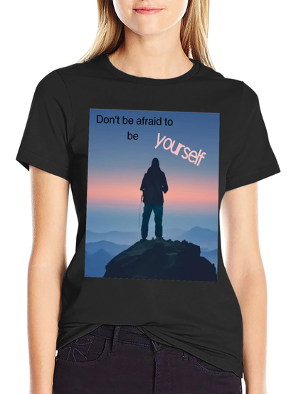 Be Yourself Graphic Tee - Black