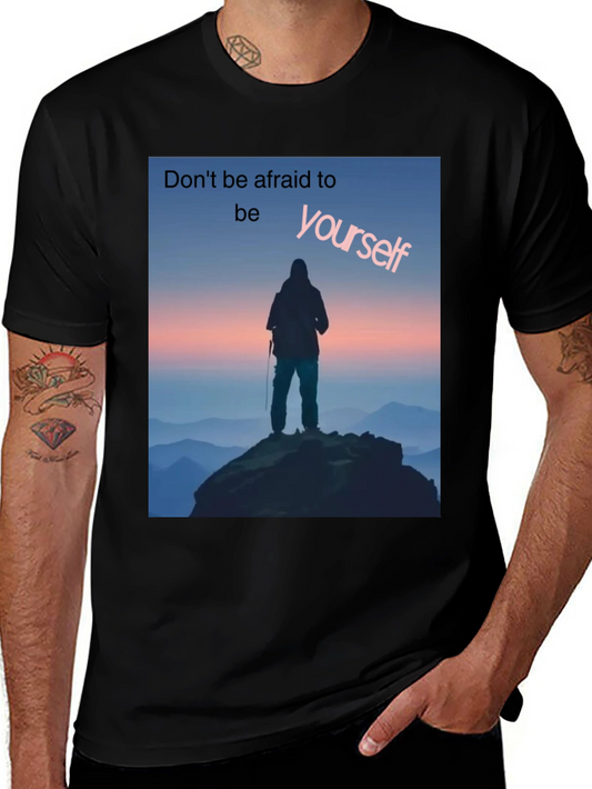 Be Yourself Graphic Tee - Black