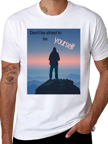 Be Yourself Graphic Tee - Black
