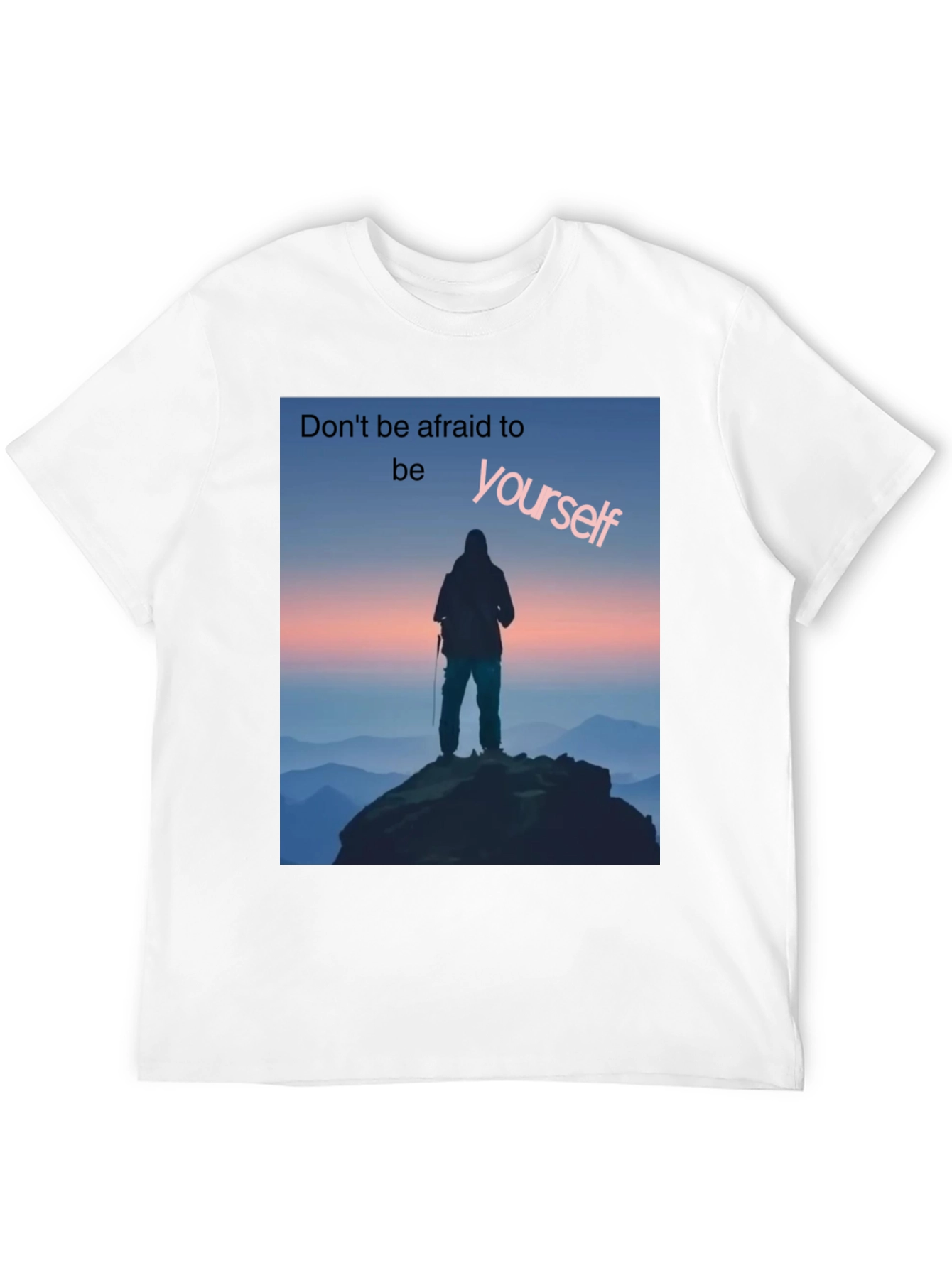 Be Yourself Graphic Tee - Black